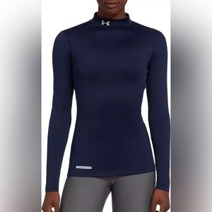 Under amour navy blue long sleeve coldgear mock